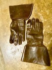 Pristine Wwii Raf Air Ministry Flying Gauntlet Size A9 Brown Leather Stocko Snap