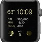 Apple Watch 42mm Space Gray Aluminum Black Sport Band