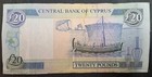 2001 Cyprus 20 Pounds P73b  W922252 