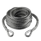  Synthetic Winch Extension Rope 26 500 Lbs For Off Road 3 8 Inch X 50 Feet Gray