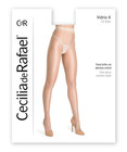 Cecilia De Rafael Crotchless Vidrio Sheer Glossy Shiny Pantyhose Open Gusset