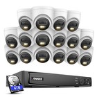 Annke 16ch Nvr 12mp Color   Ir Night Vision  Poe Ip Security Camera System Audio