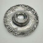 2001 Arthur Court Grapes And Leaves Aluminum Chip Bowl