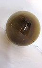 Old Fishing Net Float Antique Amber Smoke Brown 5  Heavy Glass Ball