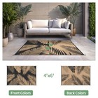 Outdoor Rug 4   x6    Waterproof For Patio Clearance  Reversible Indoor Outdoor 