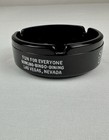 Showboat Casino Hotel Vintage Las Vegas Nevada Black Glass Advertising Ashtray