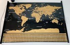 Hanosago Scratch-off World Map Poster