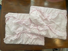 Pottery Barn Teen Set Of 2 Loveshackfancy Ruffle Bow Standard Shams  Pink