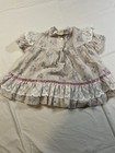 Vintage Baby Girl Dress 9m Floral Prairie Lace Ruffle Made In Usa Rn 61590