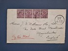 India 1930 Pantha Burma Used Abroad  Kgv 8a Air Mail Manchester Cover D9