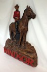 Vtg Windsor Whiskey Canada Canadian Mountie Store Display Sign Advertising 38 