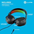 Jlab Nightfall  wired Gaming Headset Over Ear  Boom Mic  Ps5  Ps4  Xbox  Pc
