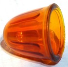 Glass Lens Watermelon For Dome  Bumper Guides Dark Amber 1-5 8 Od Gg 80485 Pair