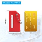 5 Pcs Silicone Luggage Tag  Silicone Suitcase Tag Privacy Protection  Red
