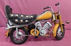 Handmade Metal Motorcycle Sculpture Statue Vehicle Theme Decor