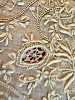 Elegant Madeira Embroidered Wedding Hanky Handkerchief encrusted 