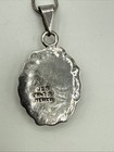 Vintage Taxco Mexico Sterling Silver  925 Pendant With  925 Italy 24    Necklace