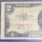 1953b  2 Red Seal Star Note Low Serial A03282781a Us Currency