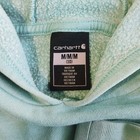 Carhartt Hoodie Sweatshirt Youth Medium 10 Mint Green Spellout Sleeve Outdoor