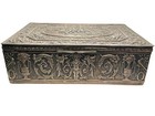 Antique Austrian 800 Silver  Repousse Putti Table Box   