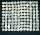 Rare Old Iron Plating Silver Collection 120 Piece Coins