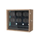 Automatic 12 Watch Winder With 6 Extra Watch Storage Box Blue Led Patent Design