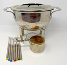 All Clad 3 5 Qt Fondue 12 Pc Set Gourmet Accessories Heavy Gauge Stainless Large