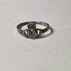 Vintage Ring Size 9 Irish Claddagh Friendship 925 Sterling Silver