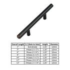 Solid Oil Rubbed Bronze Cabinet Handles Pull Kitchen Hardware Stainless Steel