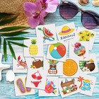 Jcfire Summer Pool Beach Party Favors Kids Tattoos  102 Styles Small 