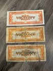 1944 Series 66 Philippines One Peso Treasury Note Victory Money Wwii Lot Of 3