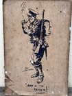 Rare Original Ww1 Vintage Arf A Mo Kaiser - Bert Thomas Mounted Poster Print