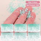 26g 2-4mm Crushed Metallic Irregular Glass Chips Blue Color Series