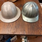 Vintage Industrial Hard Hat Lot Fibre-metal Superlite   Willson Aluminum Helmets