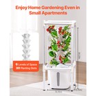 Hydroponic Growing System With Grow Light 30 Pods Indoor Hydroponic Tower Garden