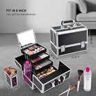 Joligrace Makeup Train Case Professional Cosmetic Box Travel Organizer With  