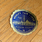 1939 Label  Stamp World s Fair  When In California Visit Alameda County