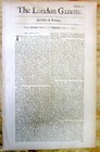 Orignl 1701 London Gazette Newspaper 1st English Language Newspaper 300   Yr Old