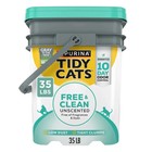 2 Pack Purina Tidy Cats Free And Clean Unscented Cat Litter 35lbs