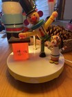 The Dolly Toy Co  Clown   Dog Lamp With Nightlight Working 1970s 
