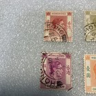6 Used Vtg  Hong Kong Stamps  King George Vi  1938-1948  Nice Mixed Lot   1 Ship