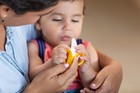 Nuby Nananubs Banana Silicone Infant Toothbrush - Gum Massager - Soft Bristles -