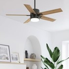 Hunter 52372 Stellan 52 In Indoor Noble Bronze Ceiling Fan W  Light Kit   Remote