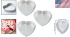 Aluminum Heart Cake Pans 8 Inch  Set Of 3
