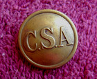 Civil War C s a  Confederate Infantry Full Size Coat Button Non Dug
