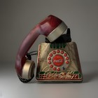 Coca-cola Light Up Push Button Landline Telephone Stained Glass Look  untested 