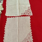 Vintage Hankies Lot Of 15  Whites  Hand Made Border Lace Weddings Tea Showers