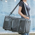 Pet Carrier Expandable Soft Sided Cat Dog Outgoing Travel Bag Airline Approved