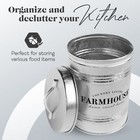Amici Home Farmhouse Galvanized Metal Canister - 76 Oz