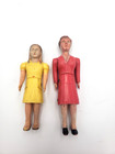 Vintage Lot Of Renwal And Miscellaneous Doll House Furniture   2 Renwal Dolls